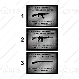 Naklejka drukowana "Dom Chroniony (Metal)"