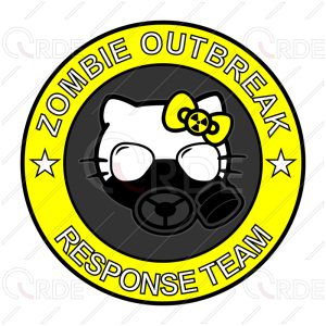 Naklejka drukowana "Kitty Outbreak Response Team"