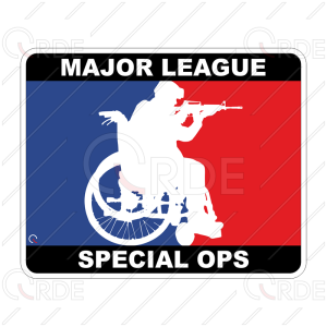 Naklejka drukowana "Major League Special Ops"