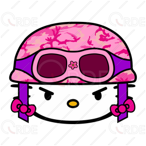 Naklejka drukowana "Soldier Kitty"